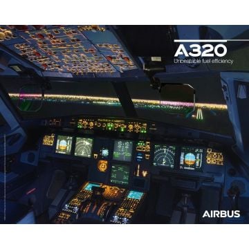 Airbus A320Neo Poster - Cockpit View