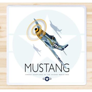 P-51 Mustang Coaster by Peter McDermott