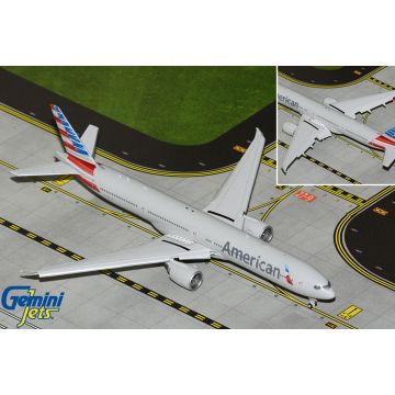 Gemini Jets American Airlines Boeing 7777-300ER Diecast Flaps Down - N722AN- 1/400