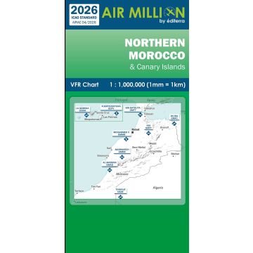 Air Million Northern Morocco VFR 1:500,000 Chart - 2026