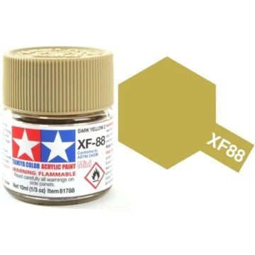 Tamiya XF-88 Dark Yellow Matt Acrylic Paint 10ml