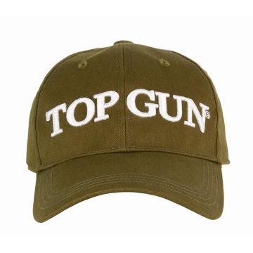 Top Gun Plain Logo Baseball Cap in Olive