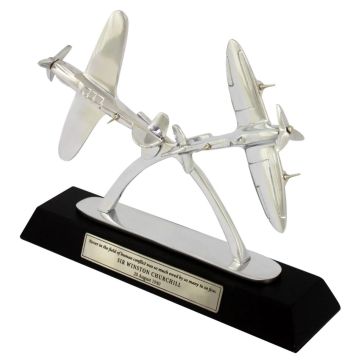 Spitfire & Hurricane Tribute Metal Desk Model