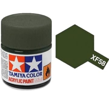 Tamiya XF-58 Olive Green Matt Acrylic Paint 10ml