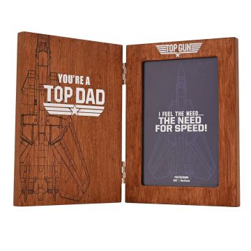 Top Gun Top Dad Folding Photo Frame