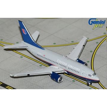Gemini Jets United Airlines Boeing 737-500 Battleship Livery Diecast - N936UA - 1/400