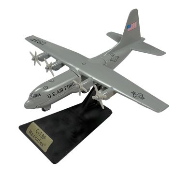 Sky Wings C-130 Hercules Military Grey Livery Diecast Model
