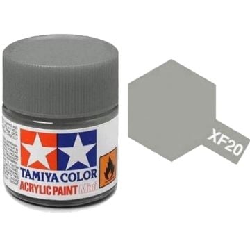 Tamiya XF-20 Medium Grey Matt Acrylic Paint 10ml