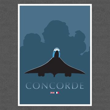 Concorde Take Off A3 Poster by Peter McDermott