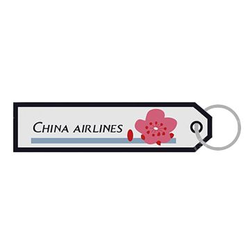 China Airlines Embroidered Keyring