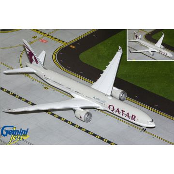 Gemini Jets Qatar Airways Boeing B777-9 (optional Folded wingtips) Diecast - A7-BKA- 1/200