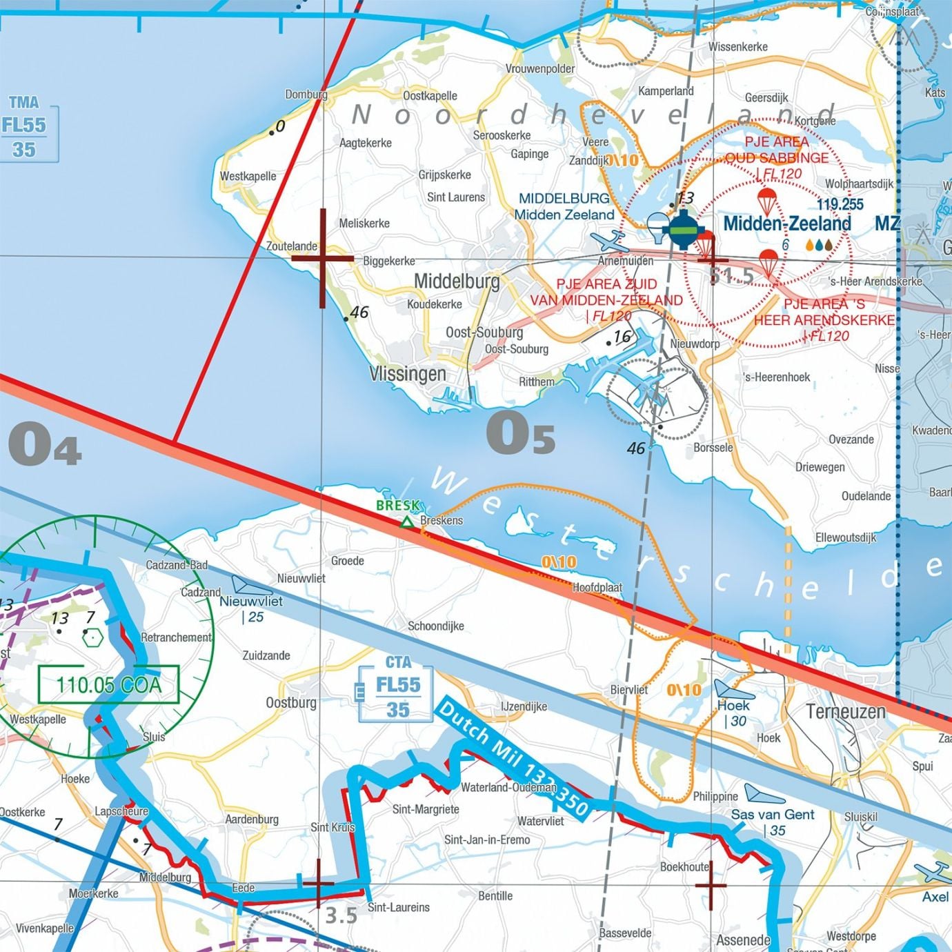 Air Million Editerra Belgium VFR 1250,000 Chart 2023