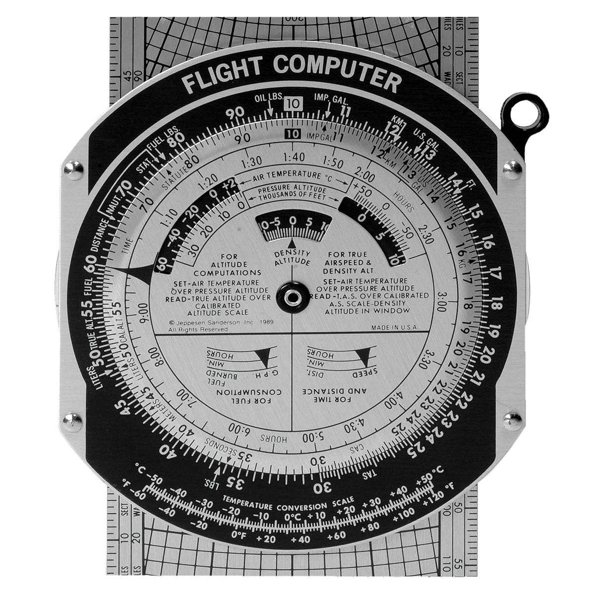 Jeppesen Slide Graphic Flight Computer