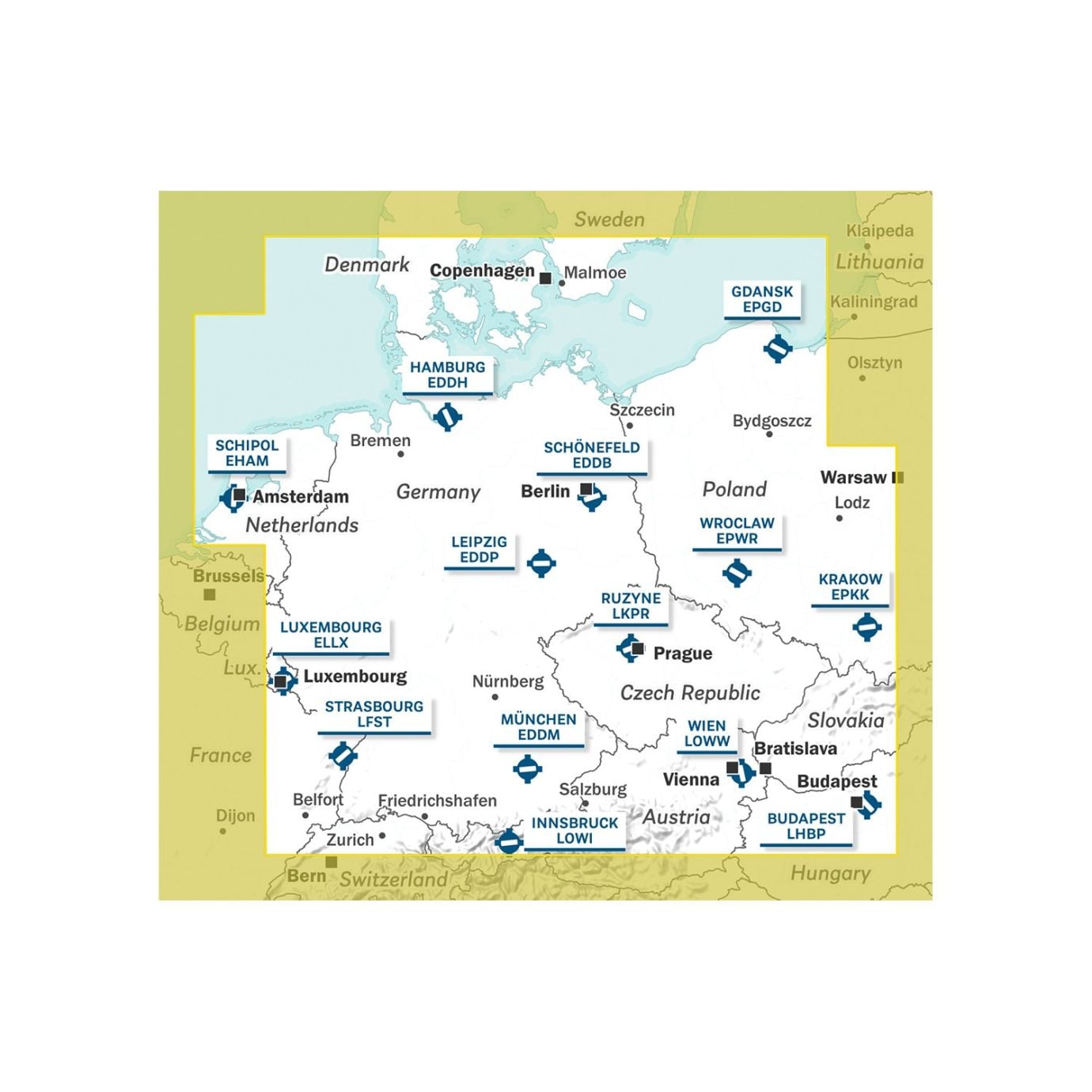 Air Million Editerra Germany & Central Europe VFR 11,000,000 Chart 2023