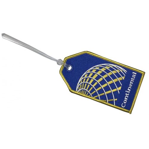 Continental Airlines Embroidered Baggage Tag