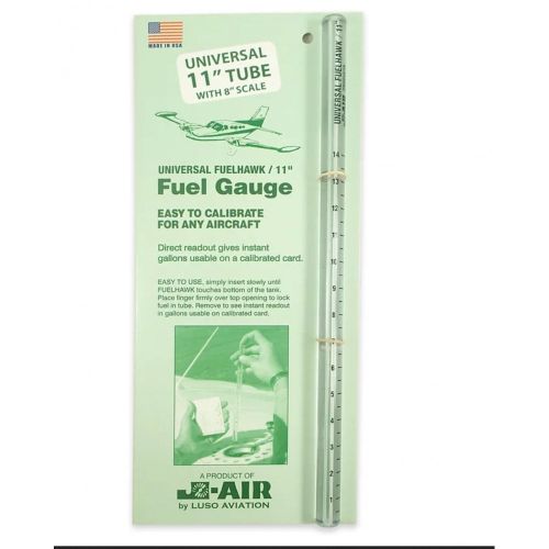 JAir Universal Fuelhawk Fuel Gauge 11"