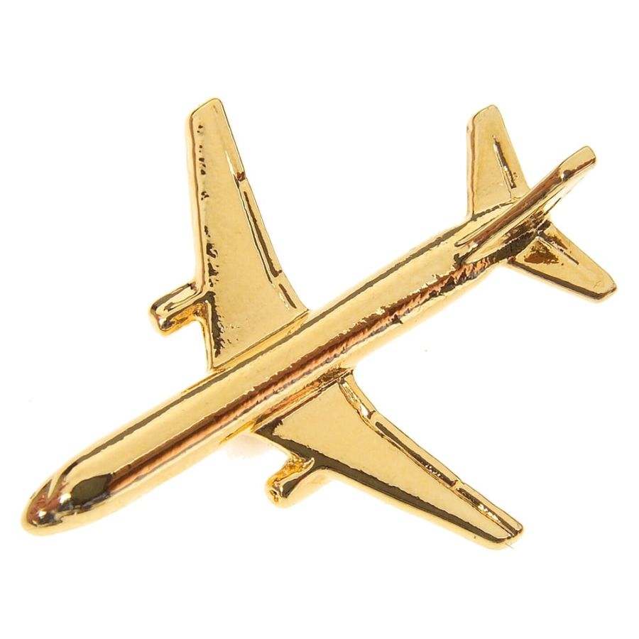 Delta 757 Pin Clivedon Boeing 757 Boxed Pin - Gold
