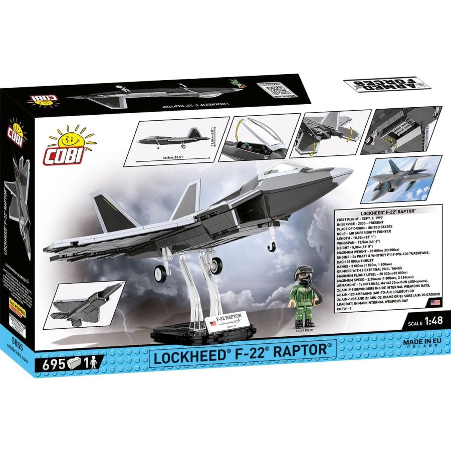 Cobi Lockheed F-22 Raptor Brick Model Kit