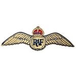 RAF Wings Embossed Plaque