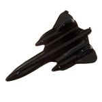 SR71 Blackbird Matt Black Pin Badge