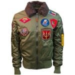 Top Gun B-15  Flight Jacket With Patches
