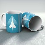 Concorde (Blue) Mug by Peter McDermott