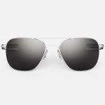 AVIATOR - MATTE CHROME & AMERICAN GRAY