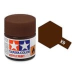 Tamiya X-9 Brown Gloss Acrylic Paint 10ml