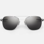 AVIATOR - BRIGHT CHROME & AMERICAN GRAY - Last Pair