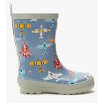 Airplanes Designer Shiny Wellies by Hatley