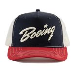 Boeing Script Trucker Premium Baseball Cap