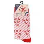 RAF Red Arrows Socks - Red on White