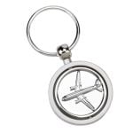Emirates Silver Spinner 3D Plane Keyring