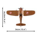 PZL P.11c Polish Fighter Aircraft Brick Model Kit - Scale 1/32