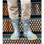 Airplanes Designer Shiny Wellies by Hatley