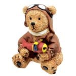 Pilot Bear Resin Money Box