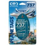 WestJet B737 - C-GTWS - PlaneTag - Teal