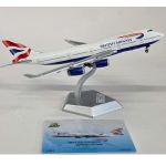 British Airways Boeing 747-400 Flaps Down 'Chatham Livery' Diecast - G-BDXB - 1/400