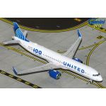 Gemini Jets United Airlines Airbus A321 Neo '100 Years' Livery Diecast - N44550 - 1/400