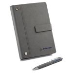 Boeing Signature Logo Notebook & Pen Set - Cool Grey