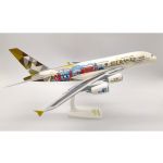 Etihad Airbus A380 UK Livery Plastic Model - 1/200