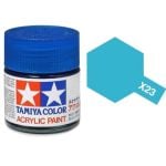 Tamiya X-23 Clear Blue Gloss Acrylic Paint 10ml