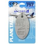 United Airlines B757 - N5559UA - PlaneTag - Grey