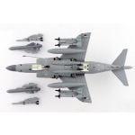 Sea Harrier FA.2 ZH804, Royal Navy, Fairford 2002 (w/ Sea Eagle missiles) Diecast - 1/72
