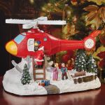 Helicopter “Gift Drop” Christmas Lighted Display