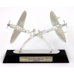 Spitfire & Hurricane Tribute Metal Desk Model