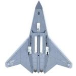 J-50 Stealth 6th Generation Aircraft - SHENYANG 36011 China Air Force Diecast - 1/72
