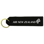 Air New Zealand 2012 Black Embroidered Keyring