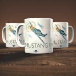 P-51 Mustang Mug by Peter McDermott