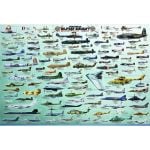 EuroGraphics Evolution of Military Aircraft Jigsaw Puzzle (2000 pieces)